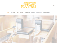 Tablet Screenshot of enroutemovement.com